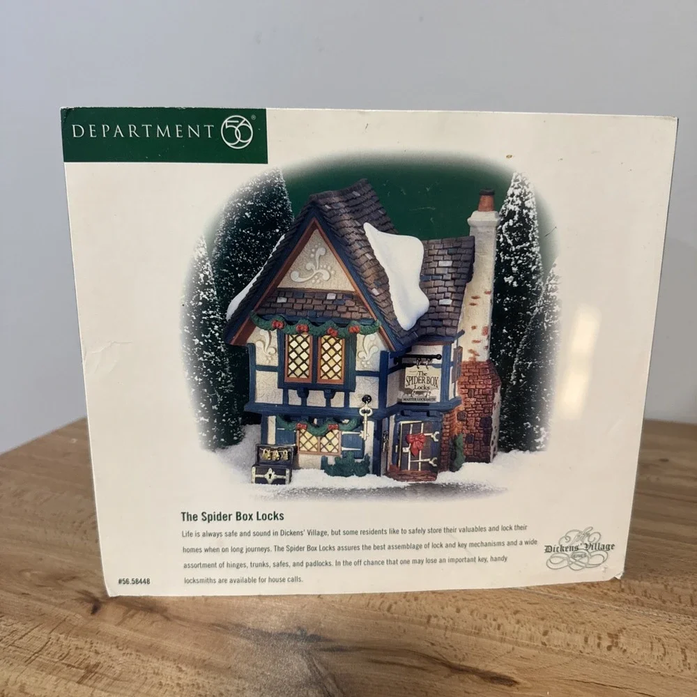 Department 56 Dickens' Village 'The Spider Box Locks' #58448 Retired Christmas